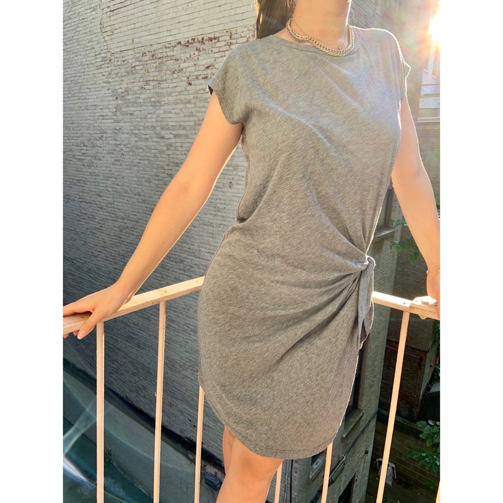 Velvet by Graham & Spencer Knotted T Shirt Dress
